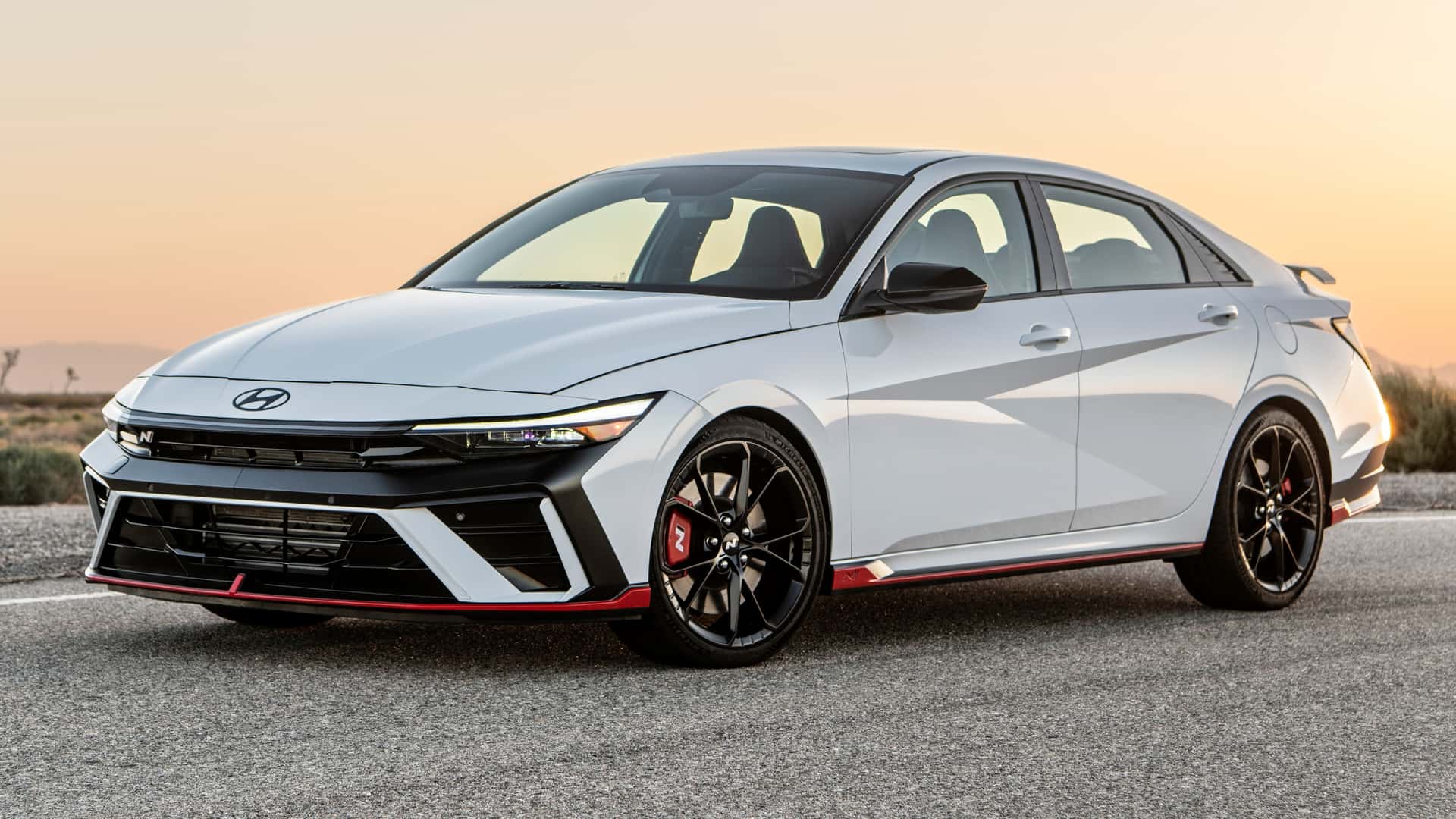 White Hyundai Elantra N